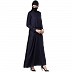 Casual abaya with an extra layer- Navy Blue Casual abaya with an extra layer- Navy Blue